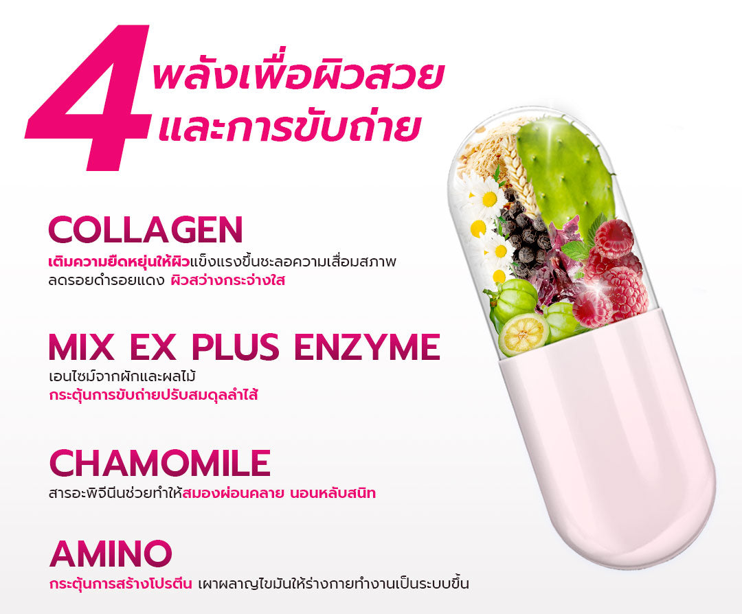 TOKOYO Dietto Night Ex Plus Collagen | ไดอะโตะ ไนท์ อีเอ็กซ์ พลัส คอลลาเจน (ตรา โทโกโยะ) 30 แคปซูล