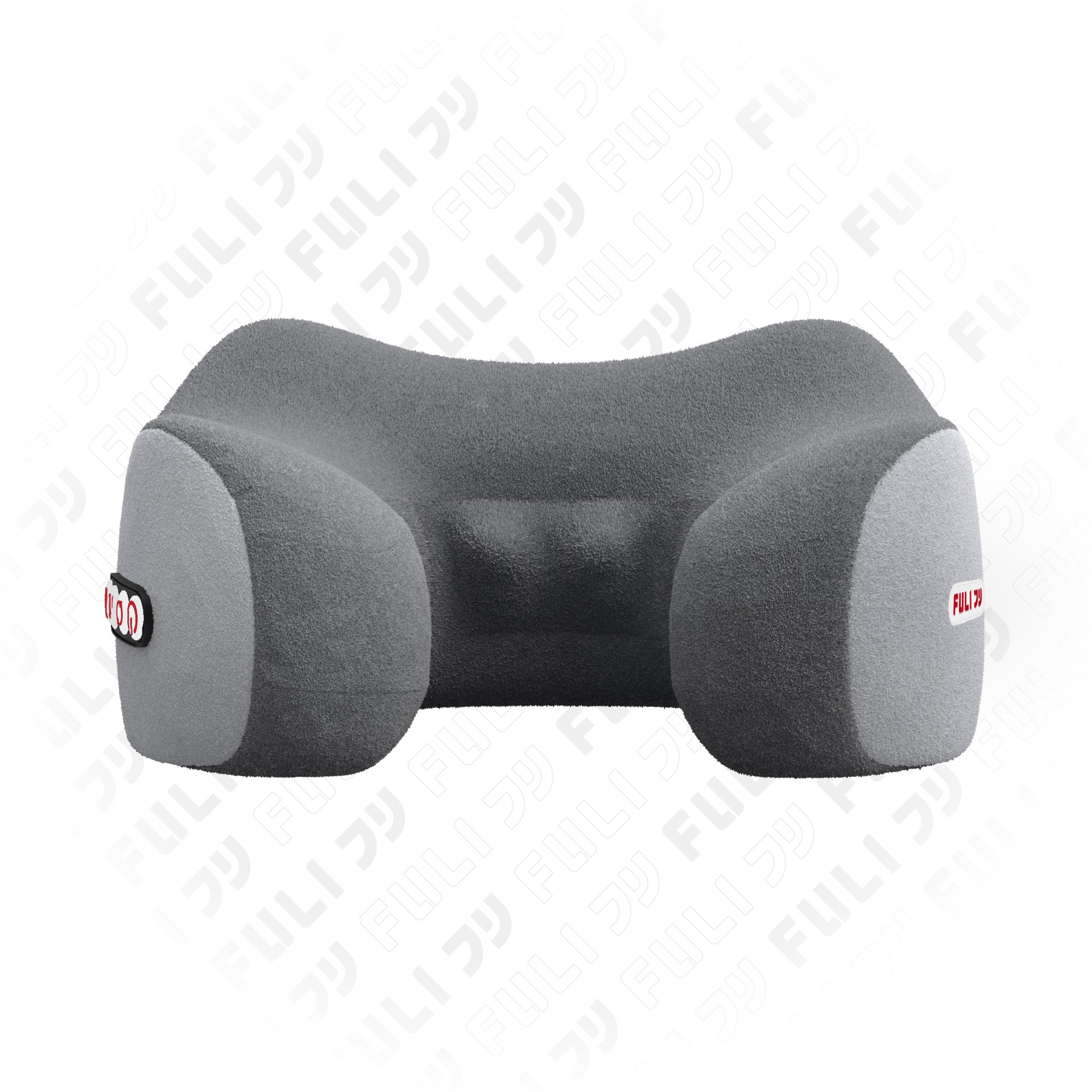 เซตหน้าเรียวสบายต้นคอ FULI Natural Stone Electric Gua Sha + Ergo Massage Neck Pillow