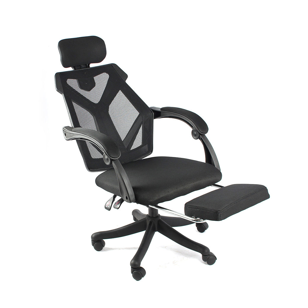 เซตทำงานฟินสุดคุ้ม FULI X8 ErgoChair - Black ดำ + 3Memory Foam Lumbar Support Cushion Core O Shape Seat Cushions + Ergonomic Adjustable Desk