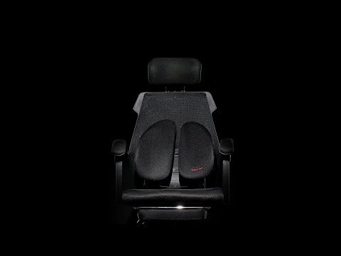 動画を読み込むพนักพิงหลังเพื่อสุขภาพ - ดำ | FULI 8D UltraErgoBack - Black