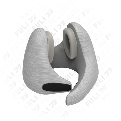 เซตเงียบสนิทหน้าเรียว | FULI Noise Cancelling Ergo Neck Pillow + FULI Natural Stone Electric Gua Sha