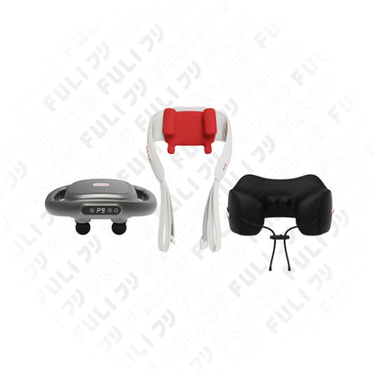[PRE]เซตออฟฟิศซินโดรม | FULI MaxRelief Muscle Massager + FULI Cool Tech Massage Neck Pillow + FULI Neck and Shoulder Massager