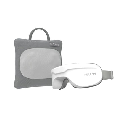 เซตนวดหลังนวดตาแบบพกพา FULI Multifunction Electric Massage Pillow + Smart Eye Massager