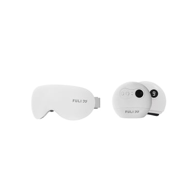 Set Wajah Ramping Dingin yang Menenangkan | FULI Eye Massager Pro + FULI Natural Stone Electric Gua Sha