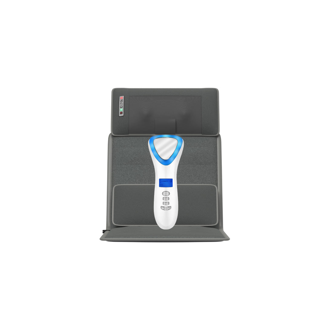 เซตหน้าใสนวดฟินทั้งตัว FULI Smart Hot and Cold Ultrasonic Facial Treatment Device + Ergonomic Smart Massager Mattress