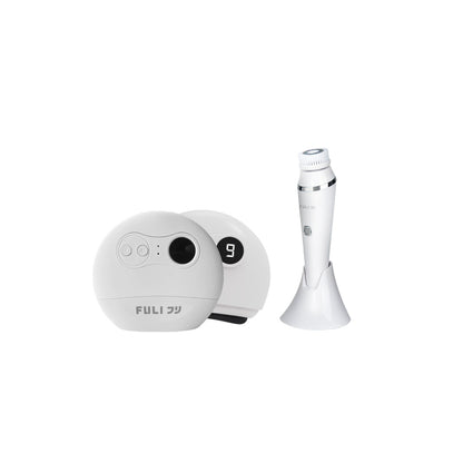 เซตหน้าสะอาดนวดกระชับ | FULI Sonic Facial SPA Cleansing Brush + FULI Natural Stone Electric Gua Sha