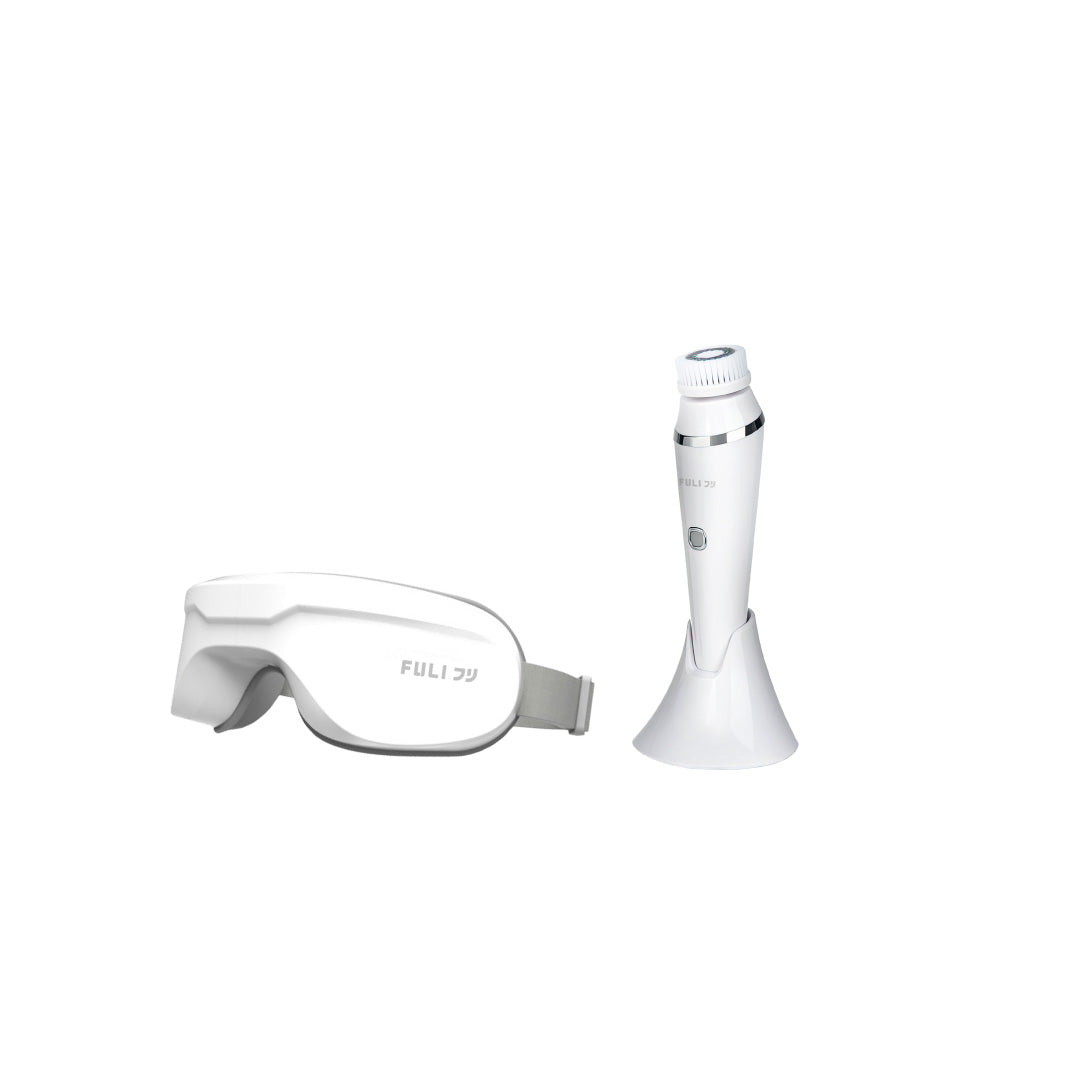 เซตหน้าสะอาดสบายตา | FULI Sonic Facial SPA Cleansing Brush + FULI Smart Eye Massager