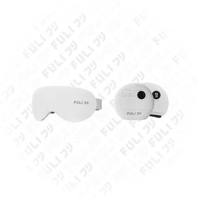 Set Wajah Ramping Dingin yang Menenangkan | FULI Eye Massager Pro + FULI Natural Stone Electric Gua Sha